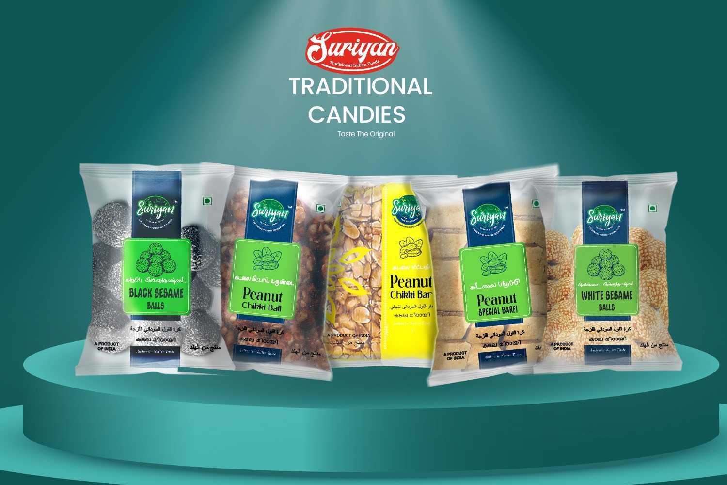 Suriyan Traditional Candies - Chikki and Sesame